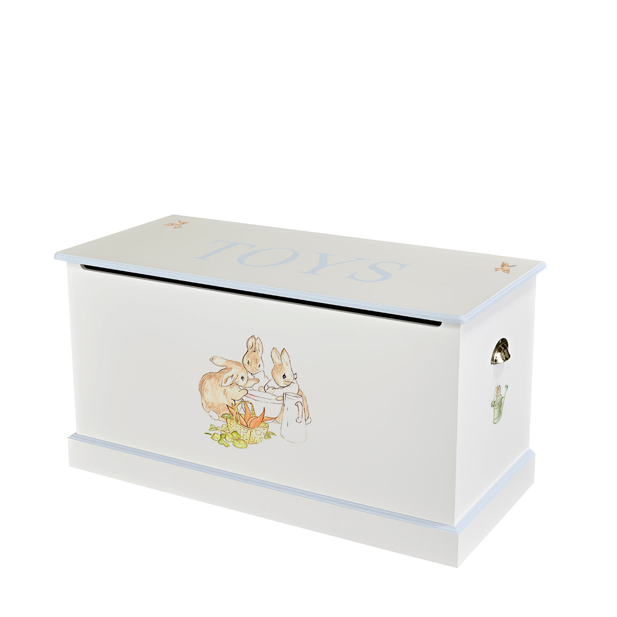 Large Dragons Toy Box - Beatrix Potter with Blissful Blue Trim