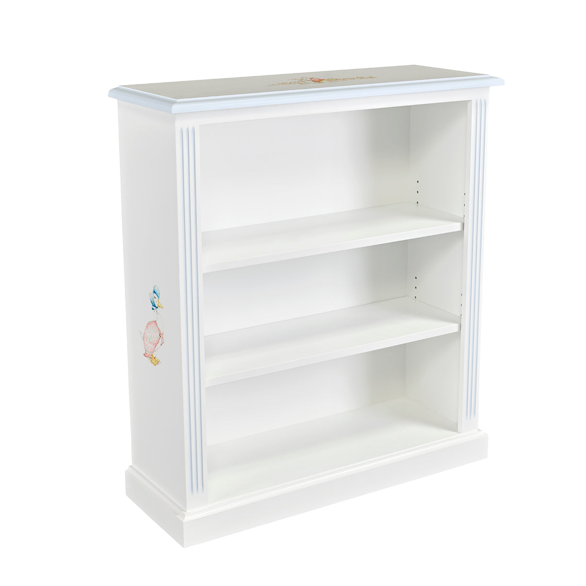 Small Lara Bookcase - Beatrix Potter with Blissful Blue Trim