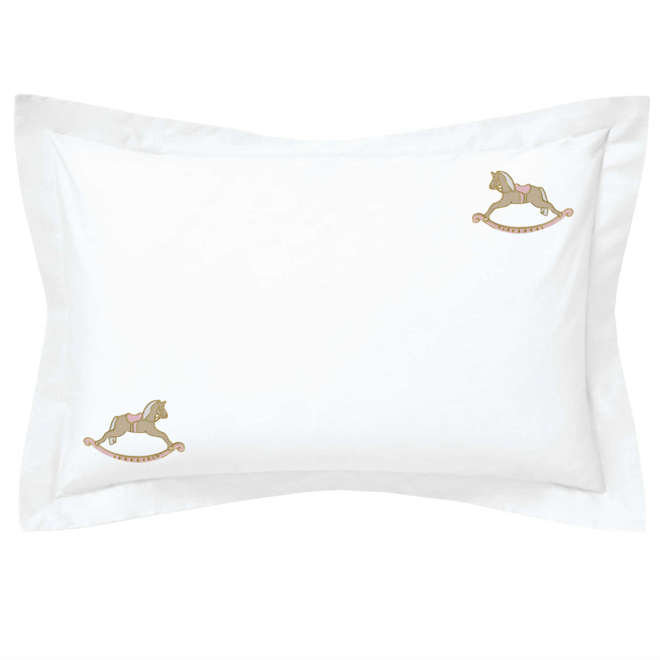 Cotton Children's Bedding - Pink Rocking Horse