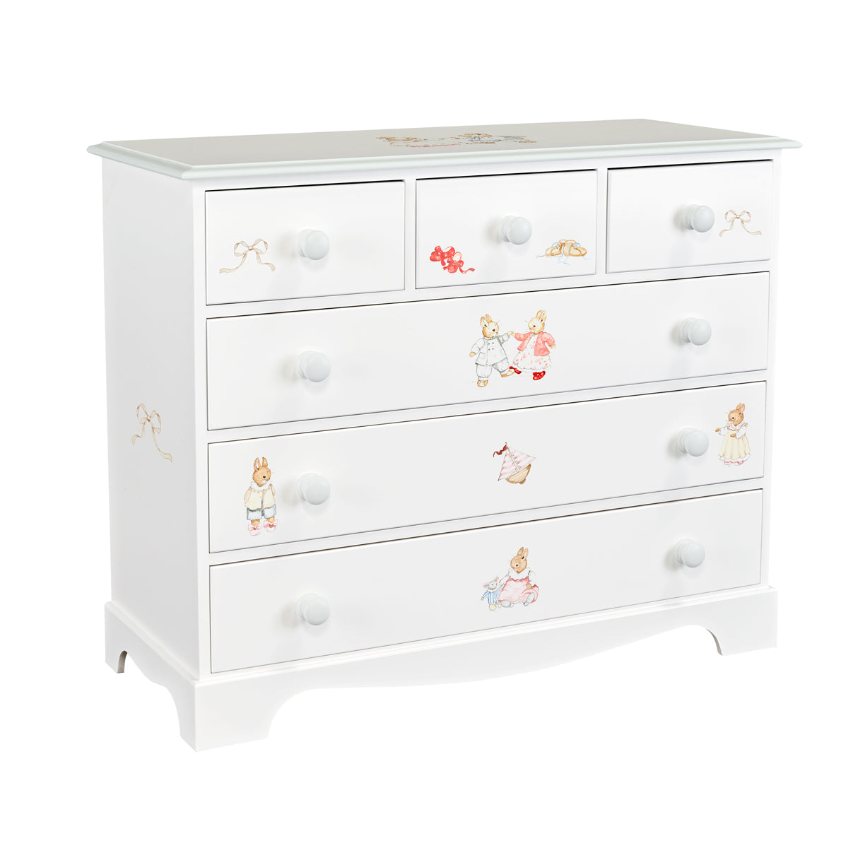 Designer Bunnies with Chic Grey Trim