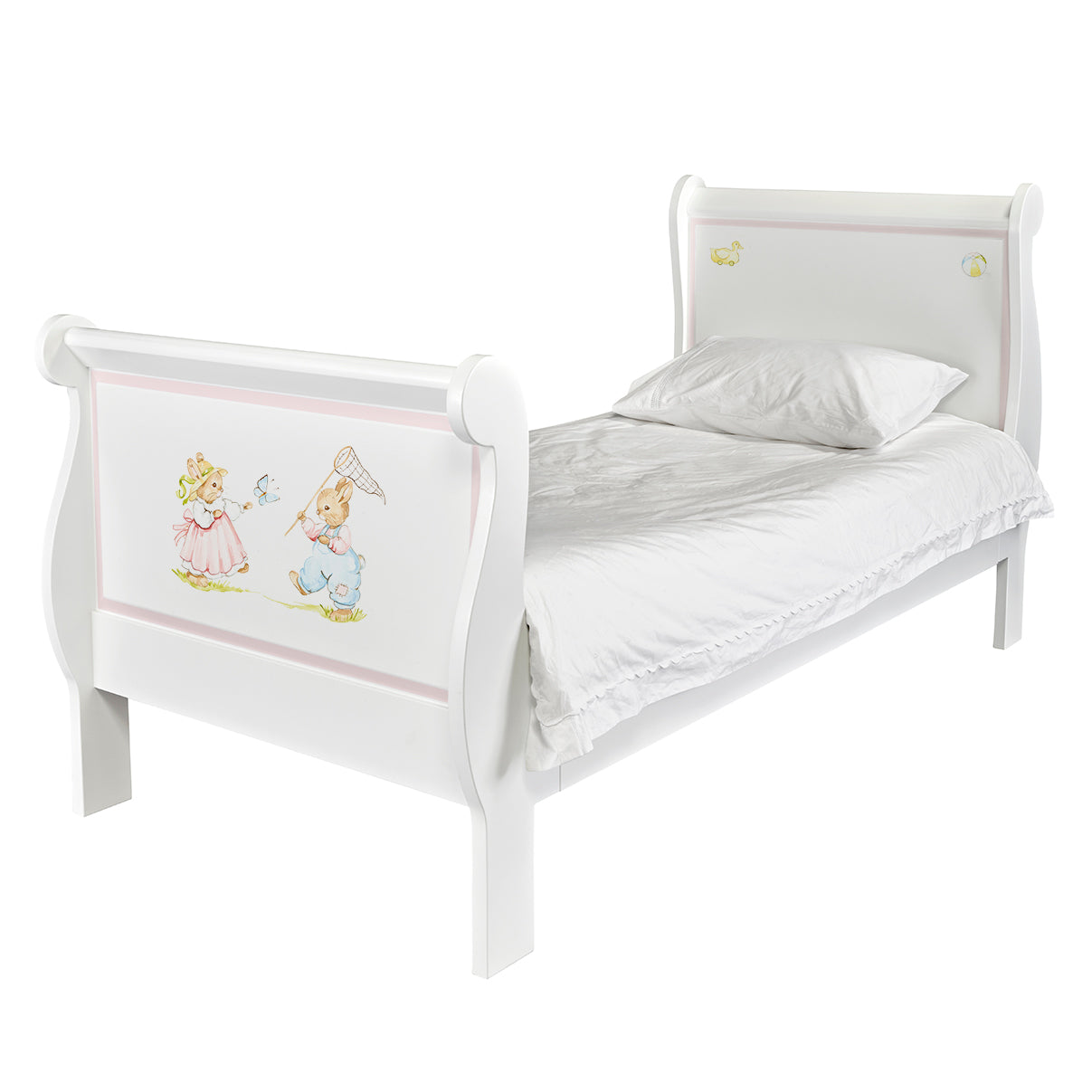 Single Sleigh Bed - Barbara's Bunnies