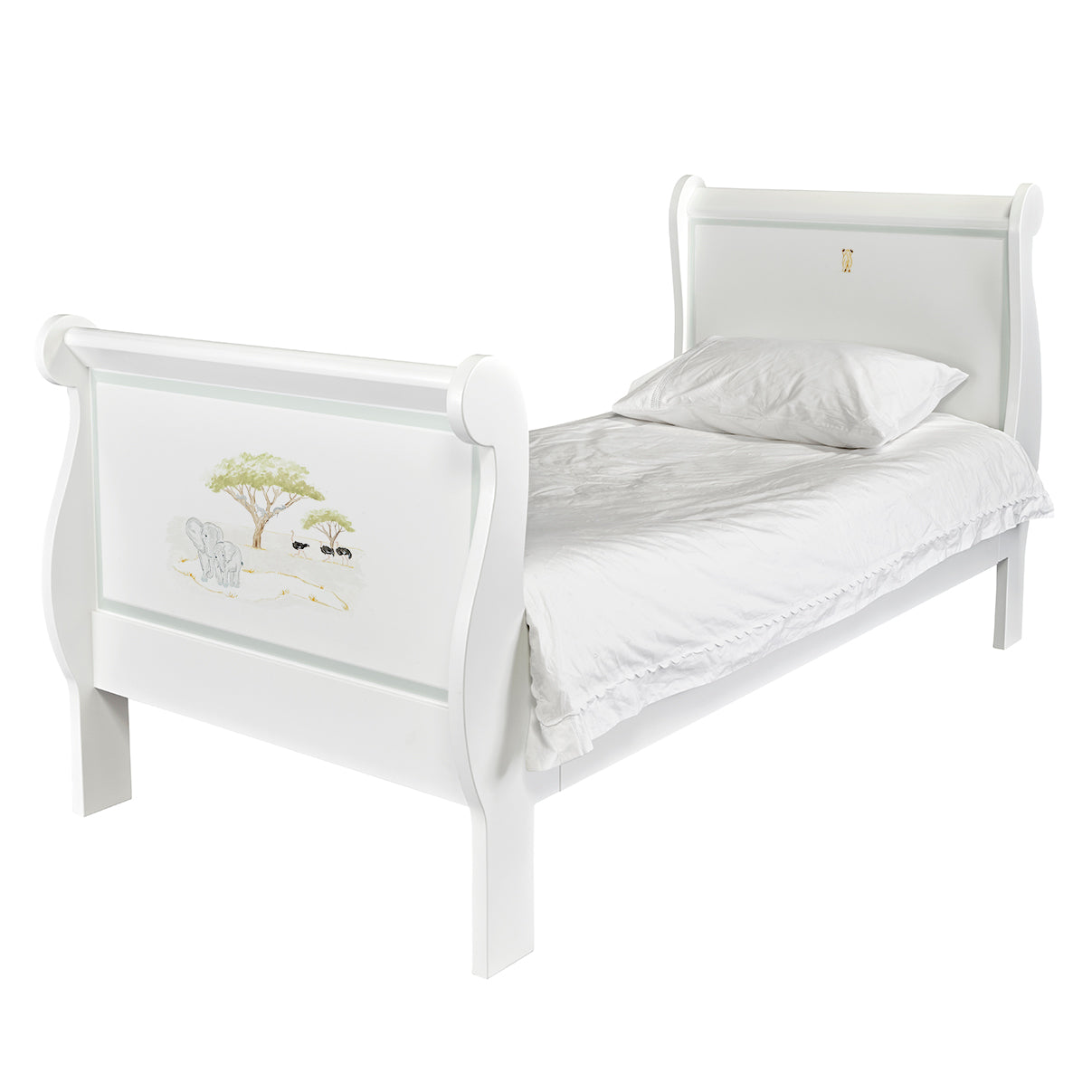 Single Sleigh Bed - Vintage Safari