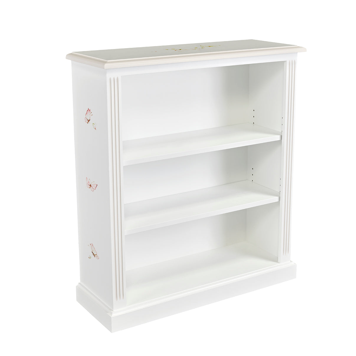 Small Lara Bookcase - Linen Blossom with Soft Jute Trim