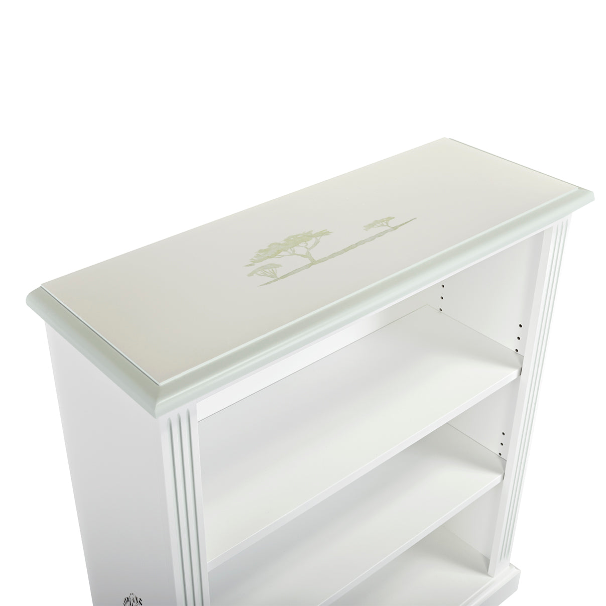 Small Lara Bookcase - Vintage Safari with Grosvenor Green Trim