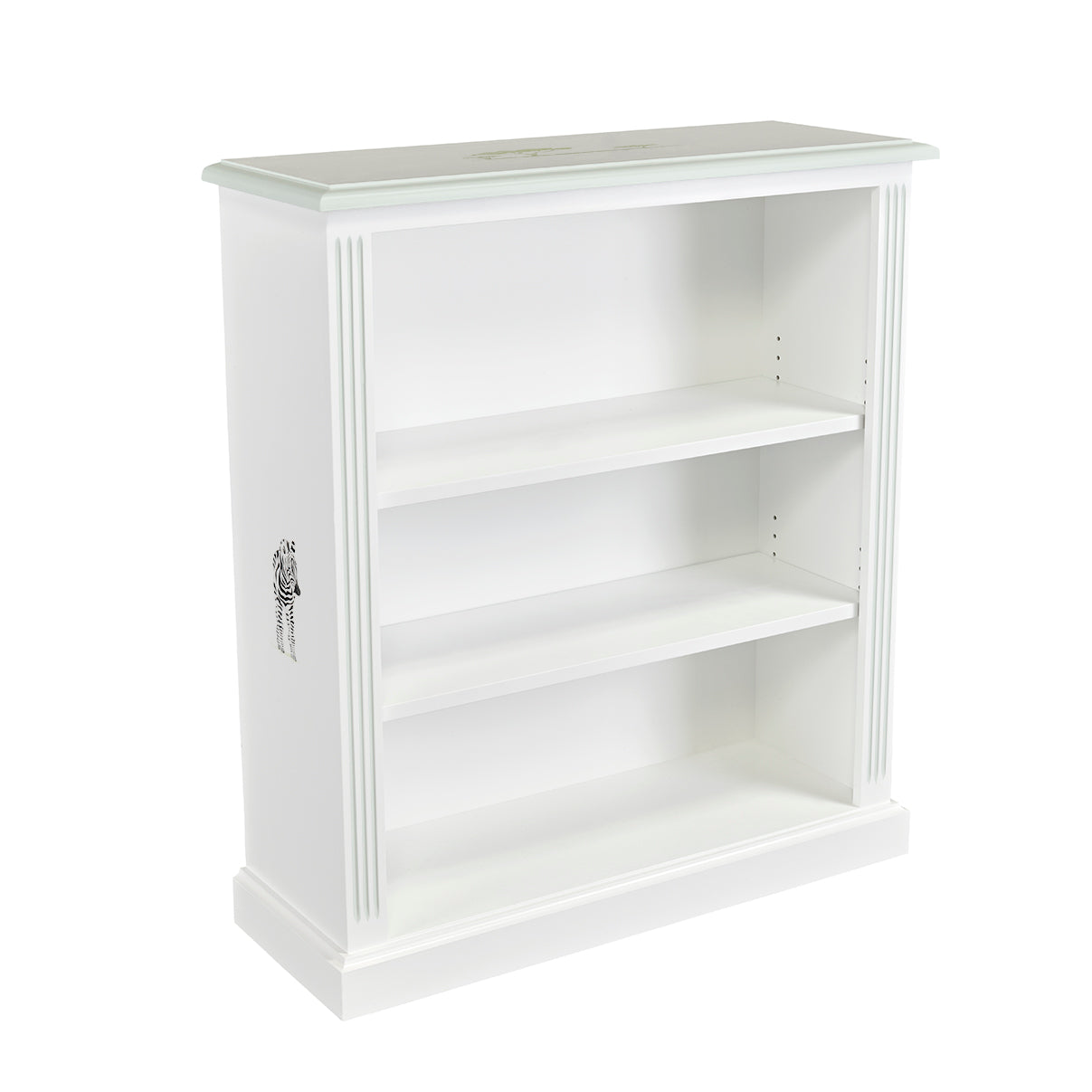 Small Lara Bookcase - Vintage Safari with Grosvenor Green Trim