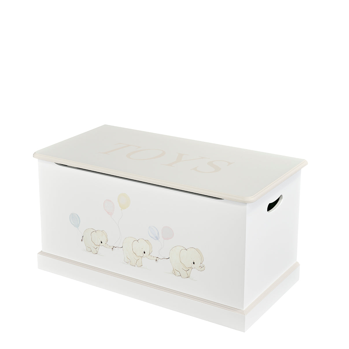 Cambridge Toy box - Playful Elephants with Soft Jute Trim