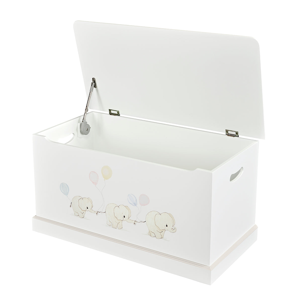 Cambridge Toy box - Playful Elephants with Soft Jute Trim