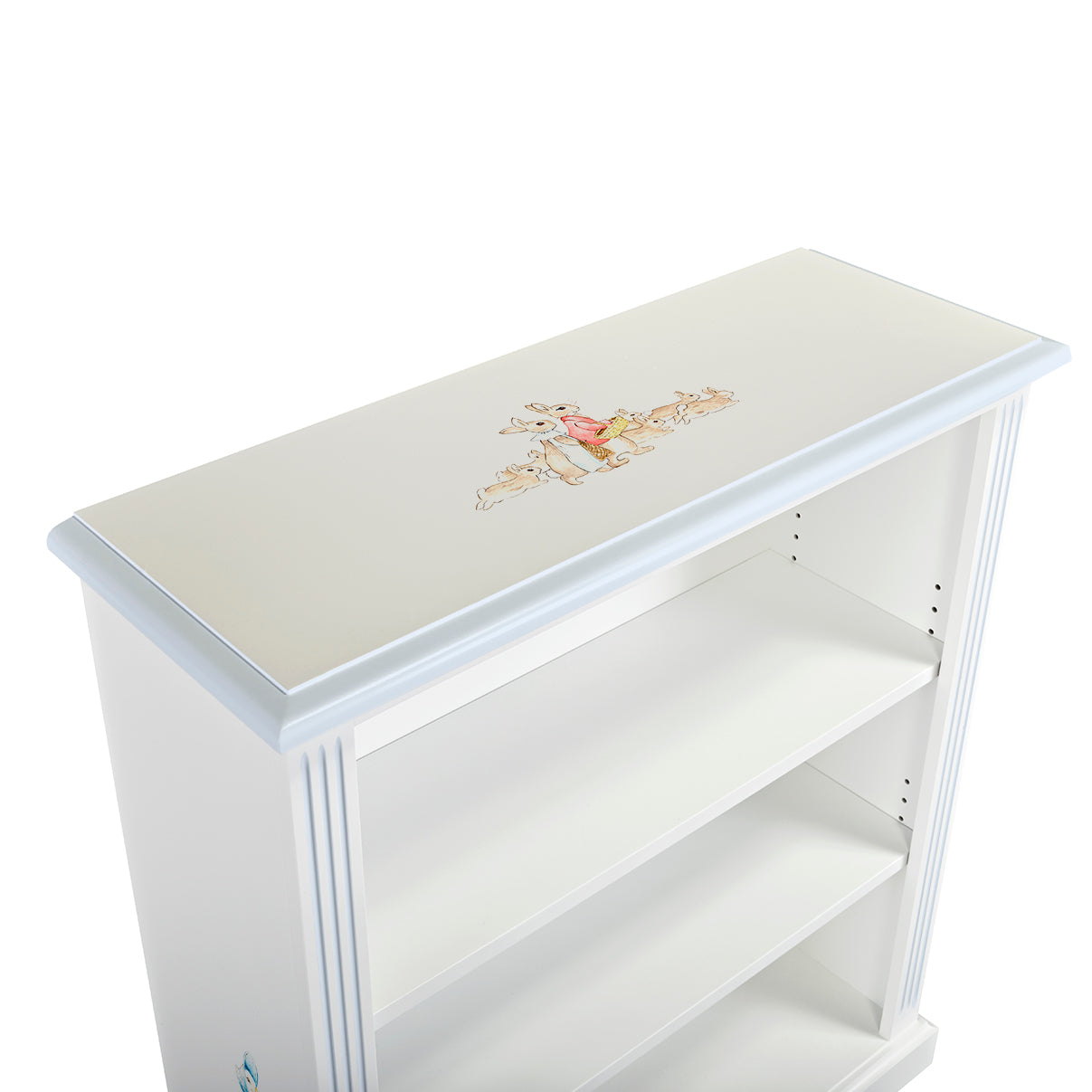 Small Lara Bookcase - Beatrix Potter with Blissful Blue Trim