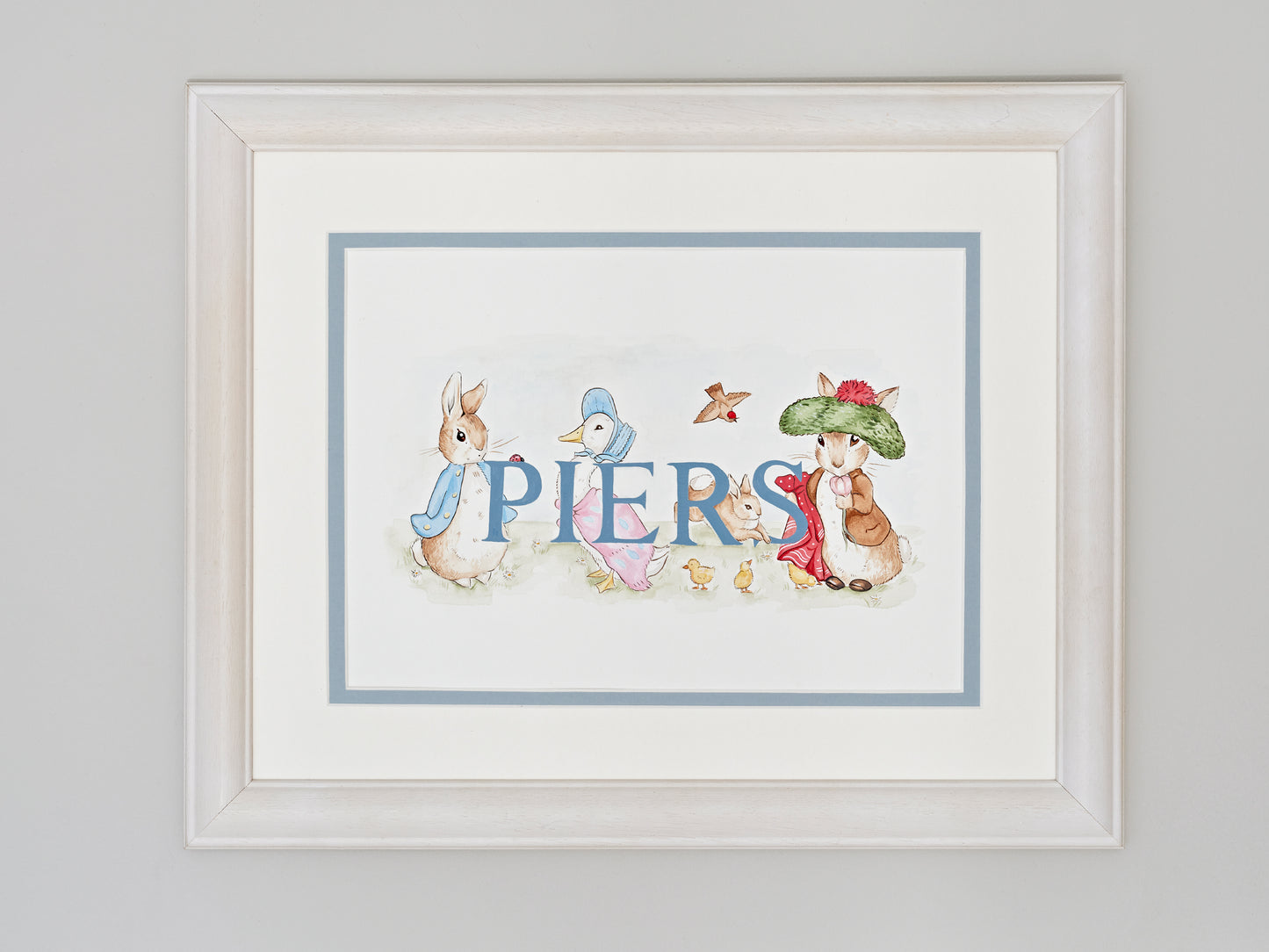 Beatrix Potter with Blue Letters