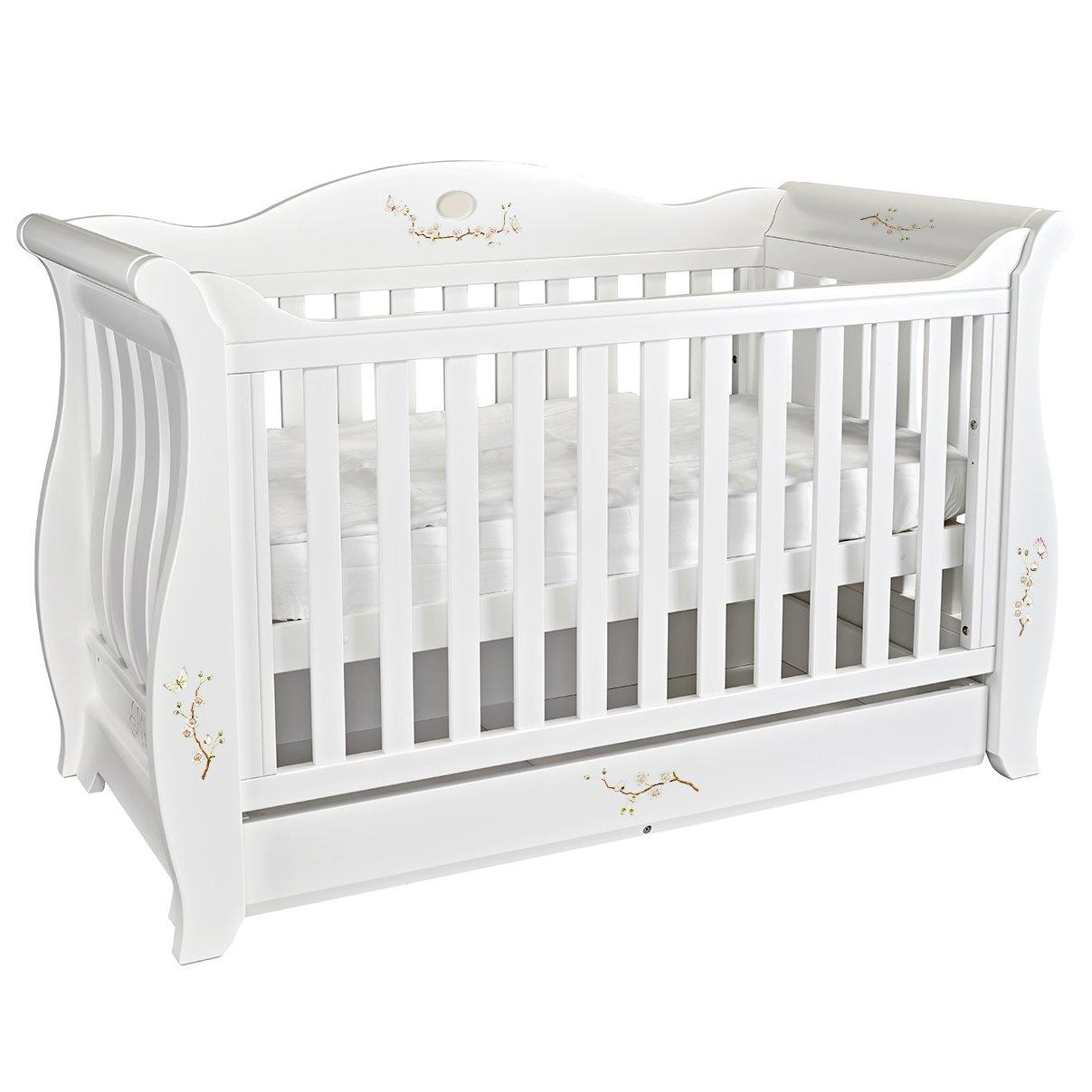 Sleigh Cot Bed - Linen Blossom