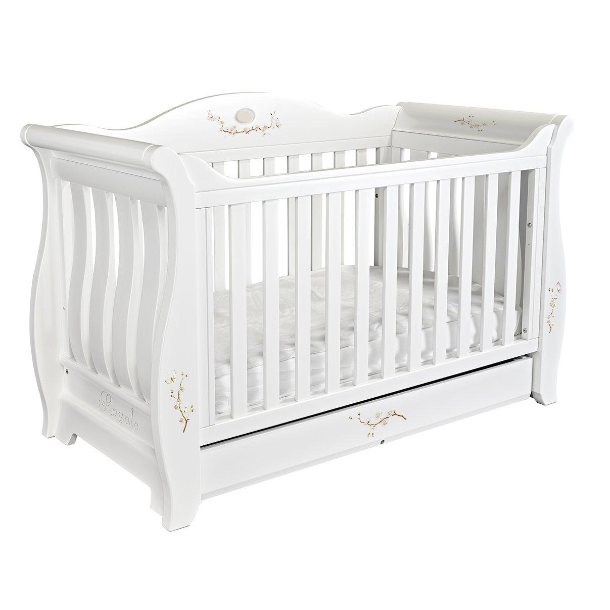 Sleigh Cot Bed - Linen Blossom