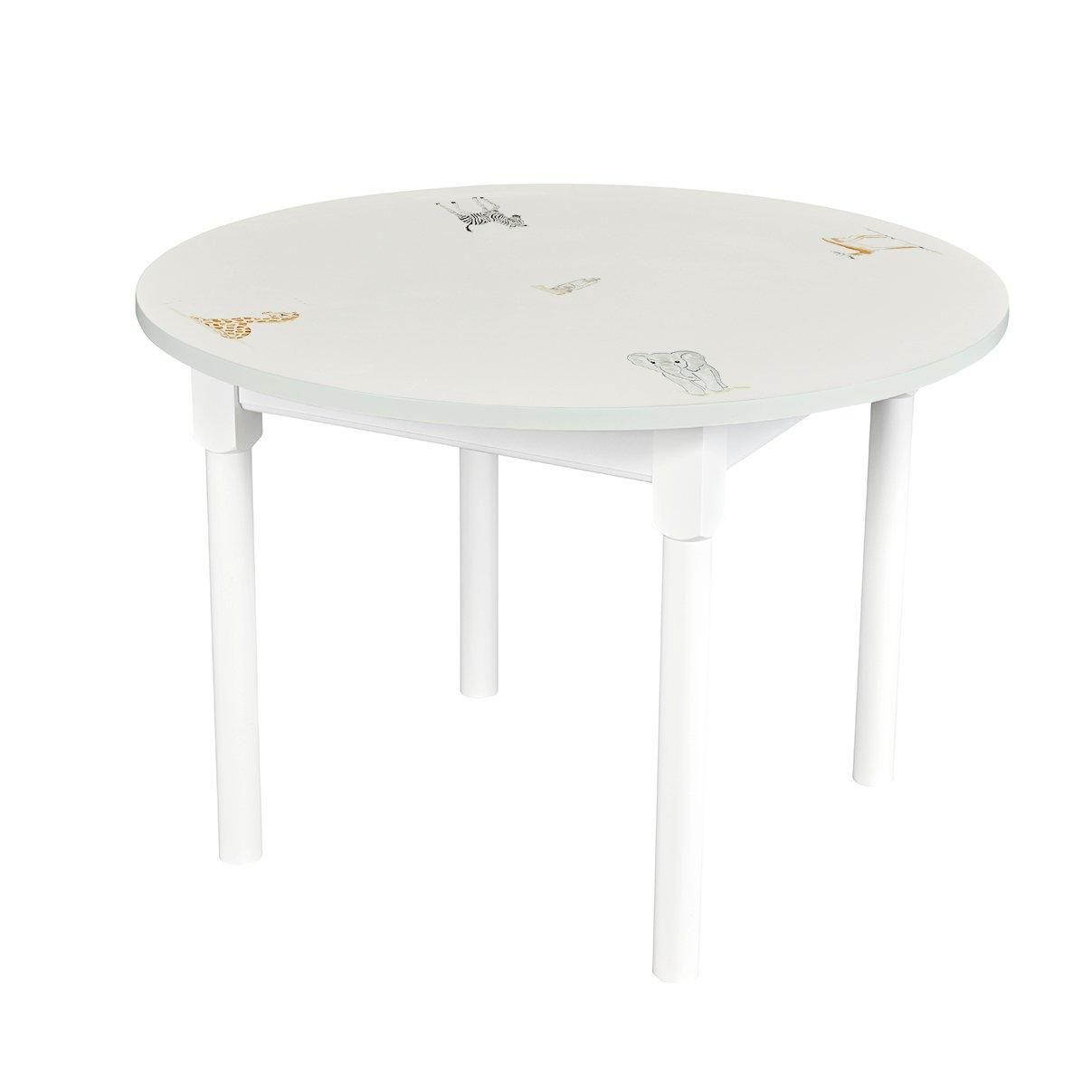 Round Table - Vintage Safari with Grosvenor Green Trim